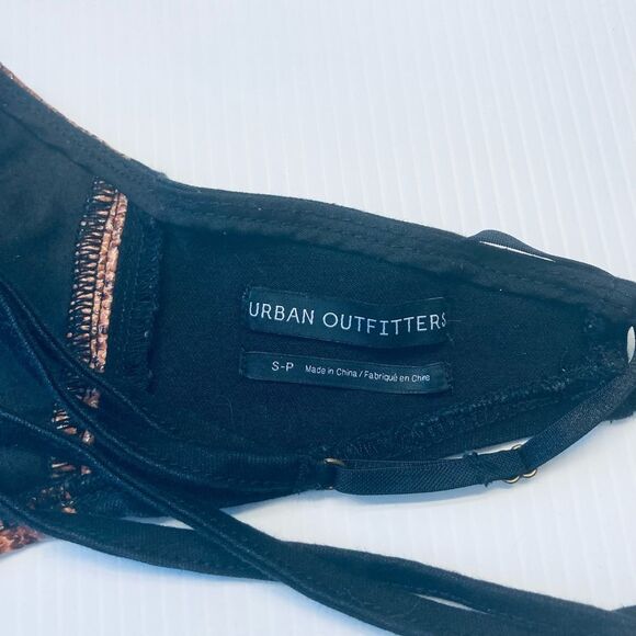 Urban Outfitters Snakeskin Tie-Back Bra Crop Top Small - Picture 7 of 7